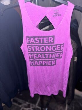 SO Pink Motivational Graphic Tank Top